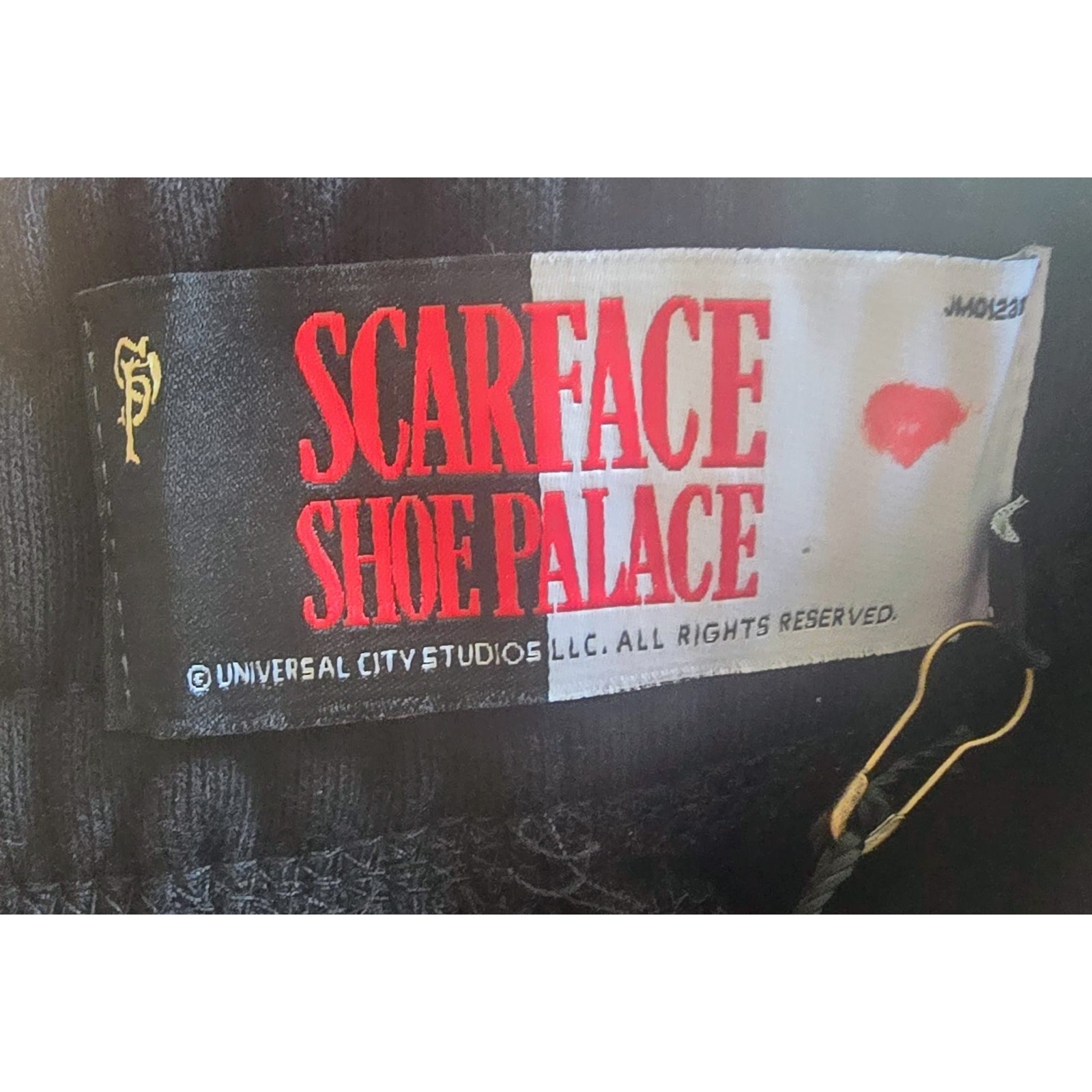 Scarface X Shoe Palace Men's Large Black Red Sweatpants Nwt Tony Montana — image 5 of 5